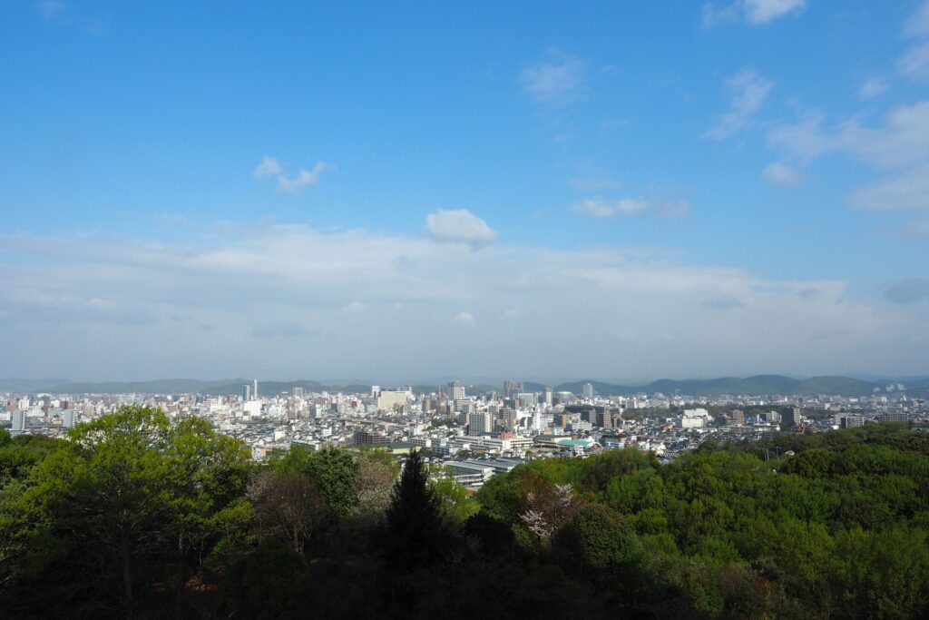 晴れた日の岡山県の風景写真