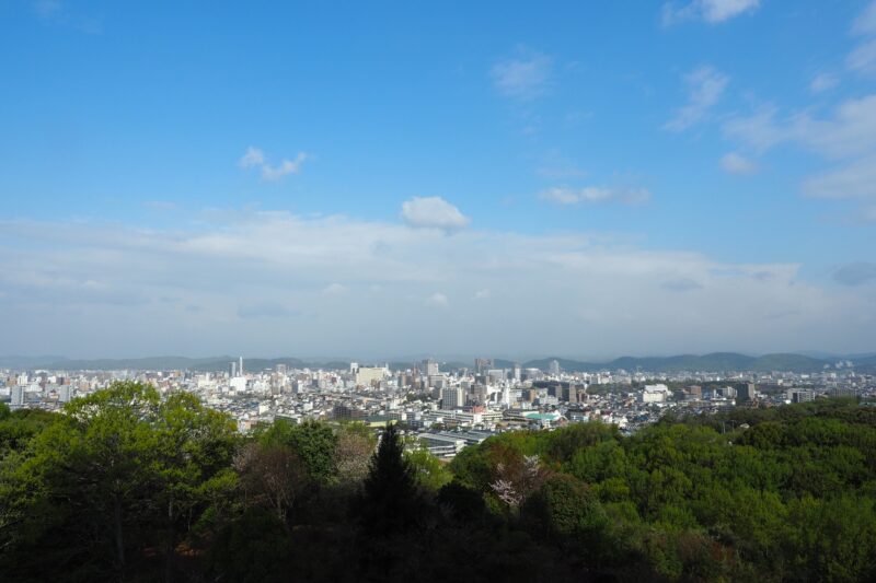 晴れた日の岡山県の風景写真