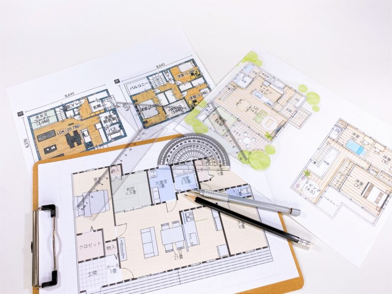 設計をイメージするような画像